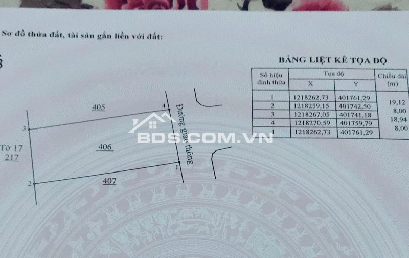 Đất thổ cư 8x19m - sổ riêng - Khu dân cư Thạnh Phú, Vĩnh Cửu, Đồng Nai (Ngã 3 đèn vàng, Chang Shin)